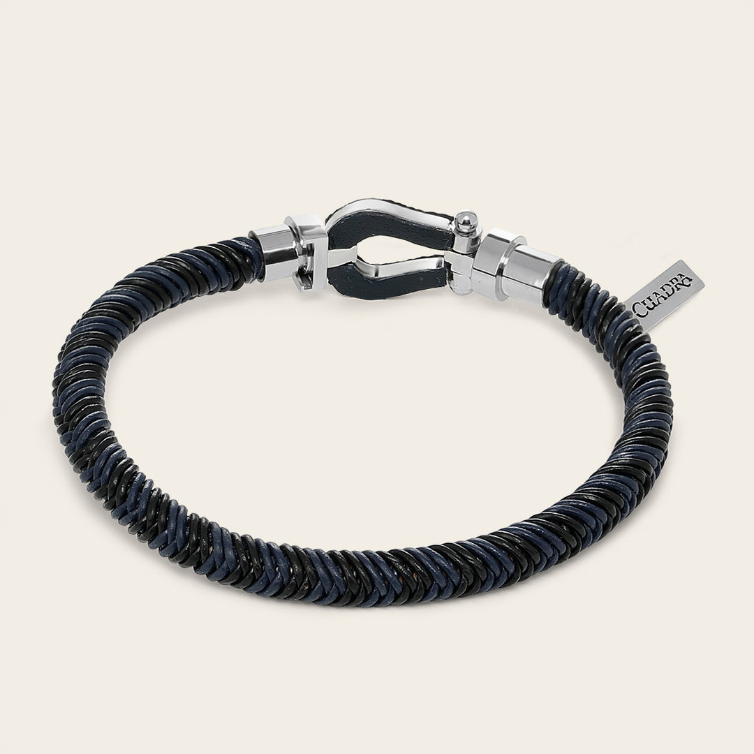 Pulsera en piel genuina de lizard para caballero