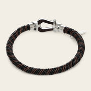 Pulsera en piel genuina de lizard para caballero