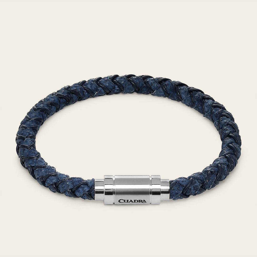 Pulsera en piel genuina de carunga para caballero