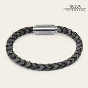 Pulsera en piel genuina de carunga para caballero