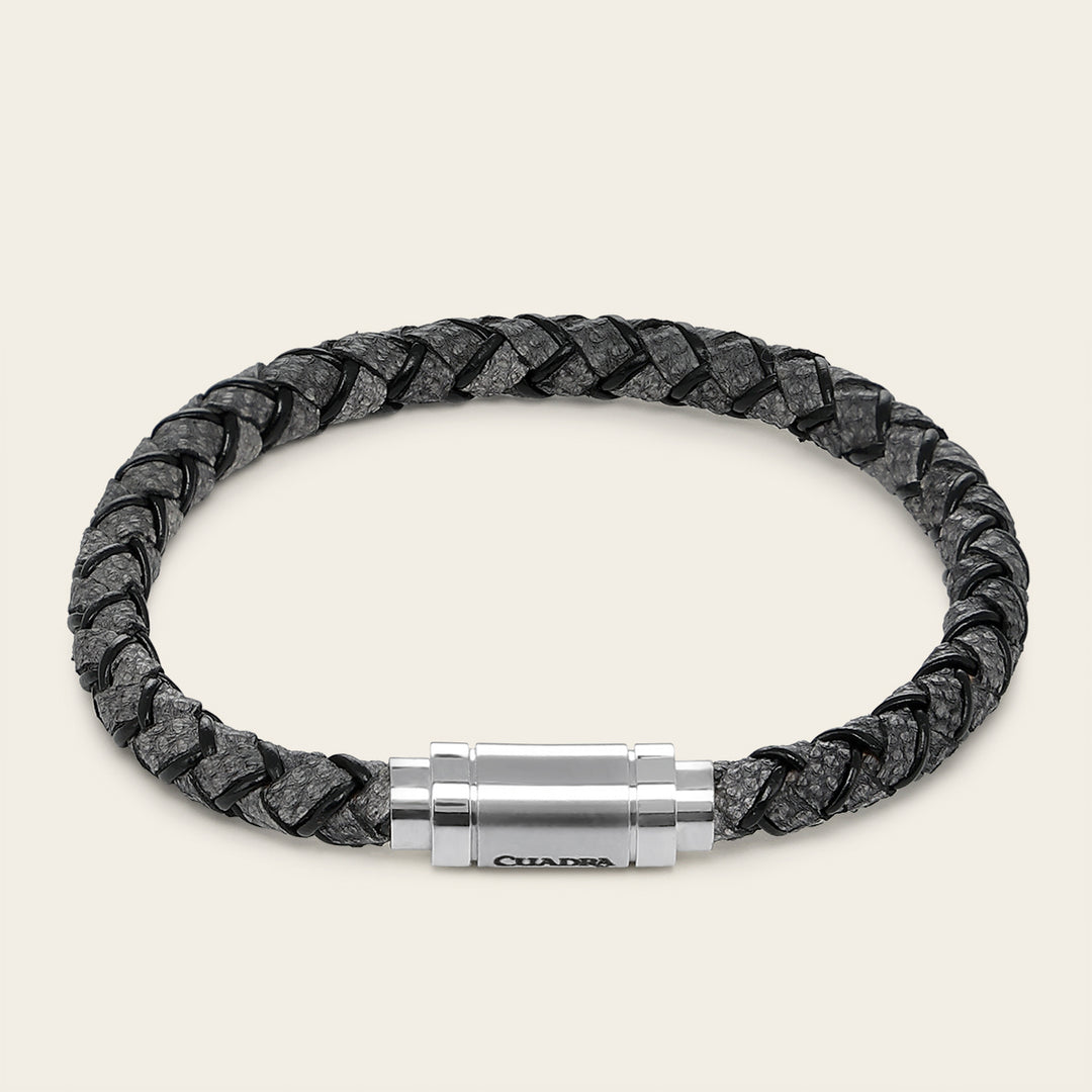 Pulsera en piel genuina de carunga para caballero