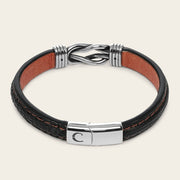Pulsera en piel genuina de lizard para caballero