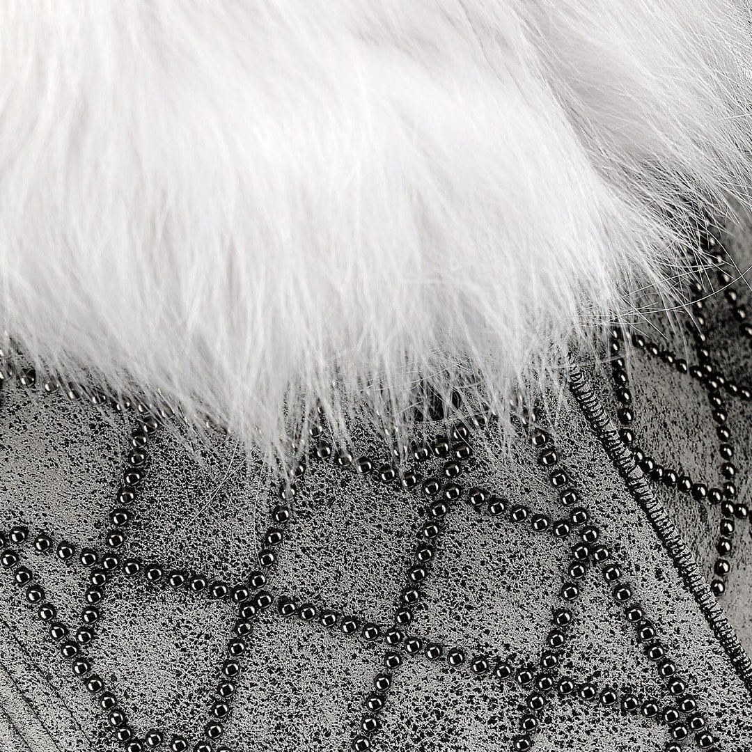 Chamarra en piel genuina de ovino con pelo de zorro para dama Chamarras 