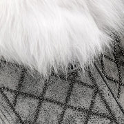 Chamarra en piel genuina de ovino con pelo de zorro para dama Chamarras 