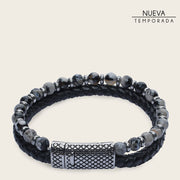 Pulsera en piel genuina para caballero Joyería 