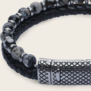 Pulsera en piel genuina para caballero Joyería 