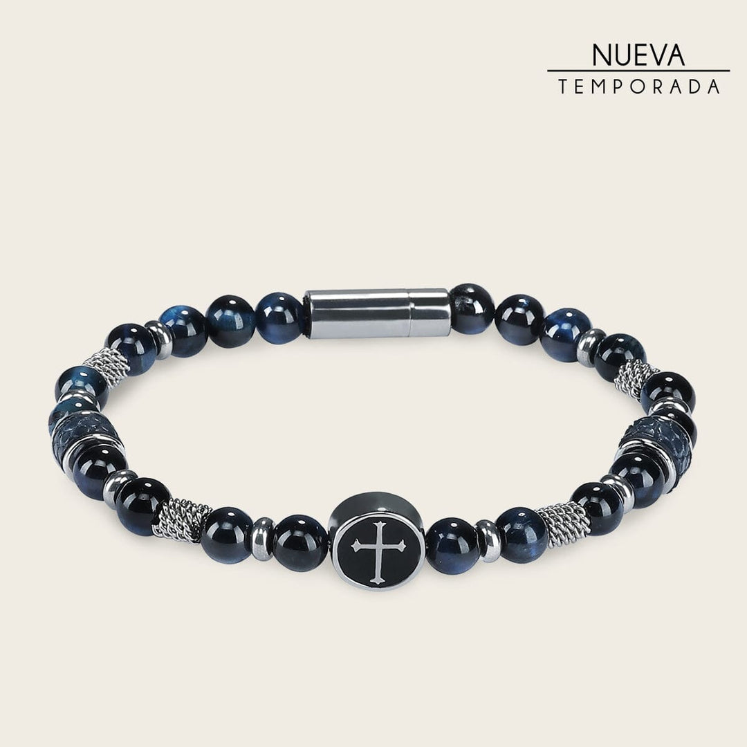 Pulsera para caballero en piel genuina de lizard Joyería 