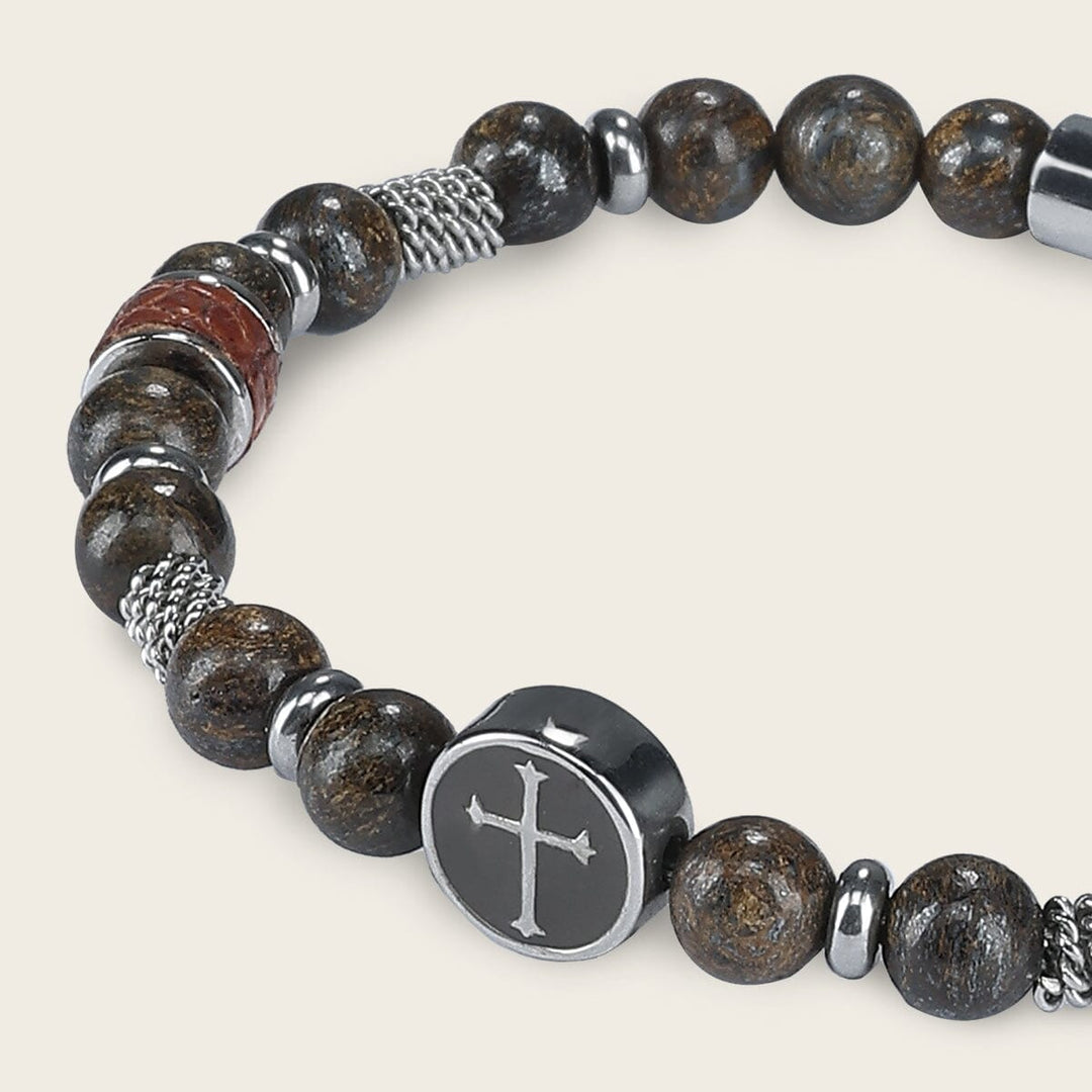 Pulsera para caballero en piel genuina de lizard Joyería 