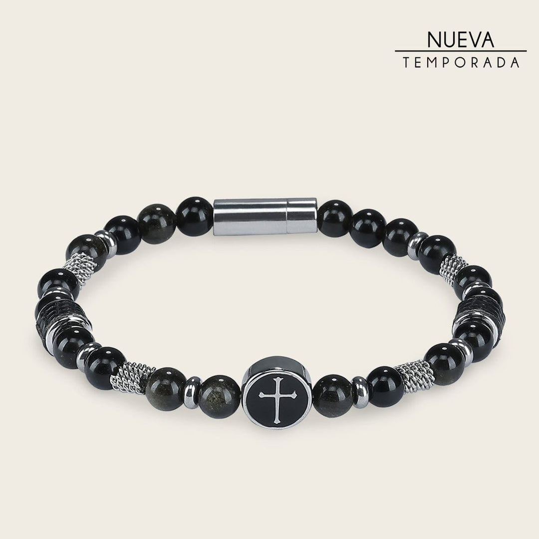 Pulsera para caballero en piel genuina de lizard Joyería 
