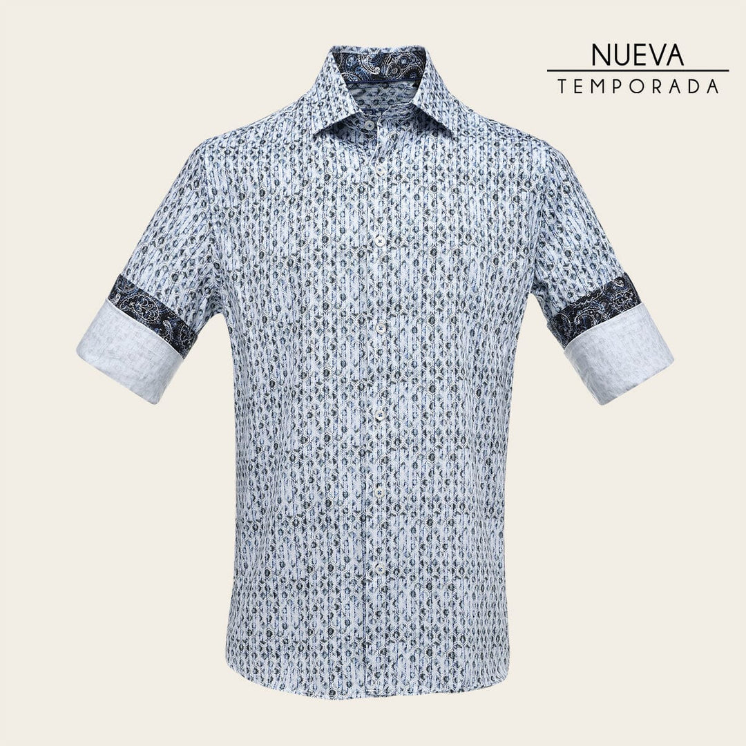 CM00619_AZUL Camisas 