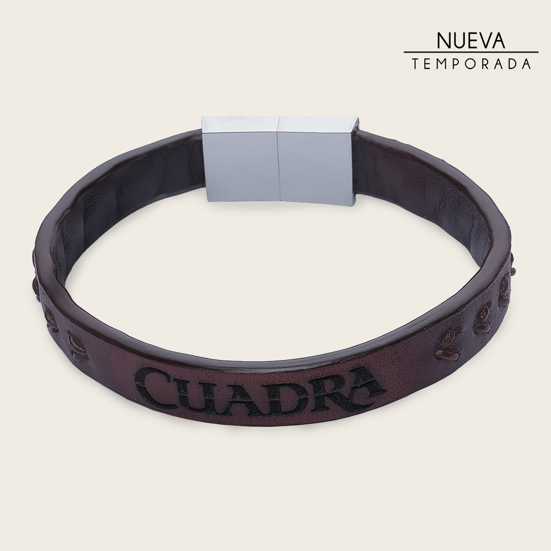 Pulsera en piel genuina para caballero