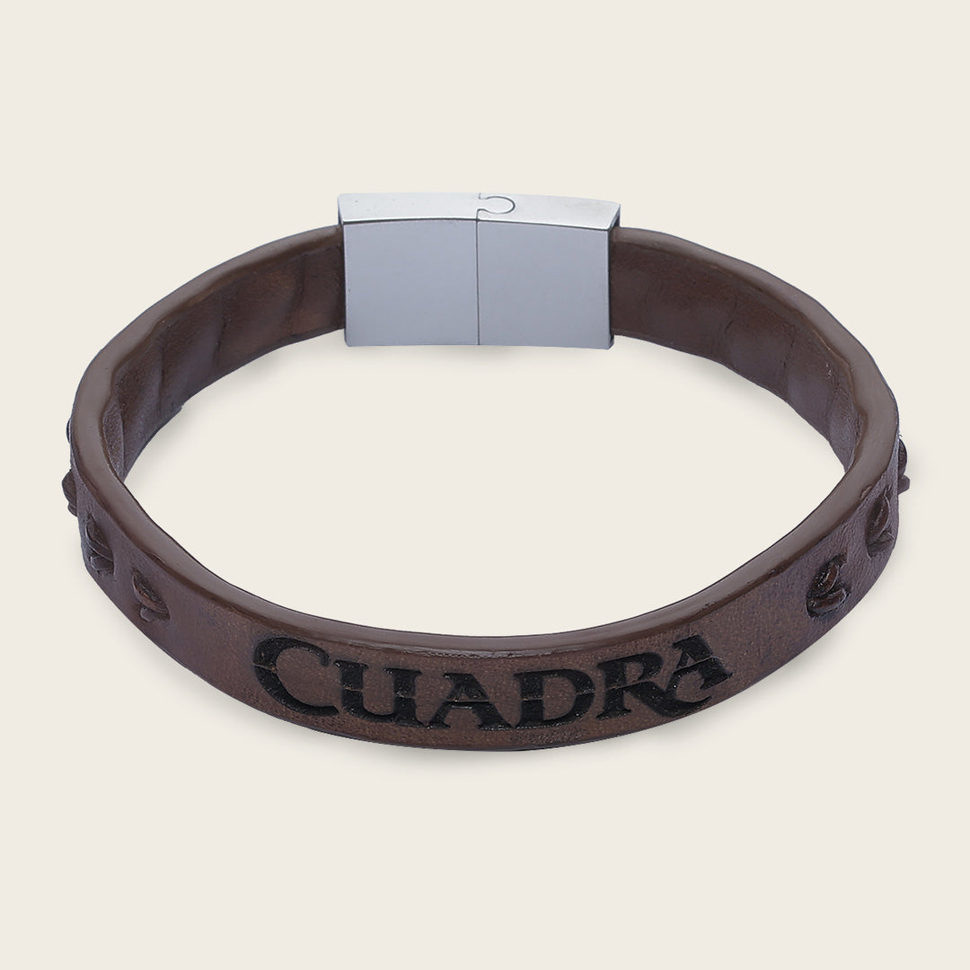 Pulsera en piel genuina para caballero