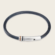 Pulsera en piel genuina de lizard para caballero Joyería 