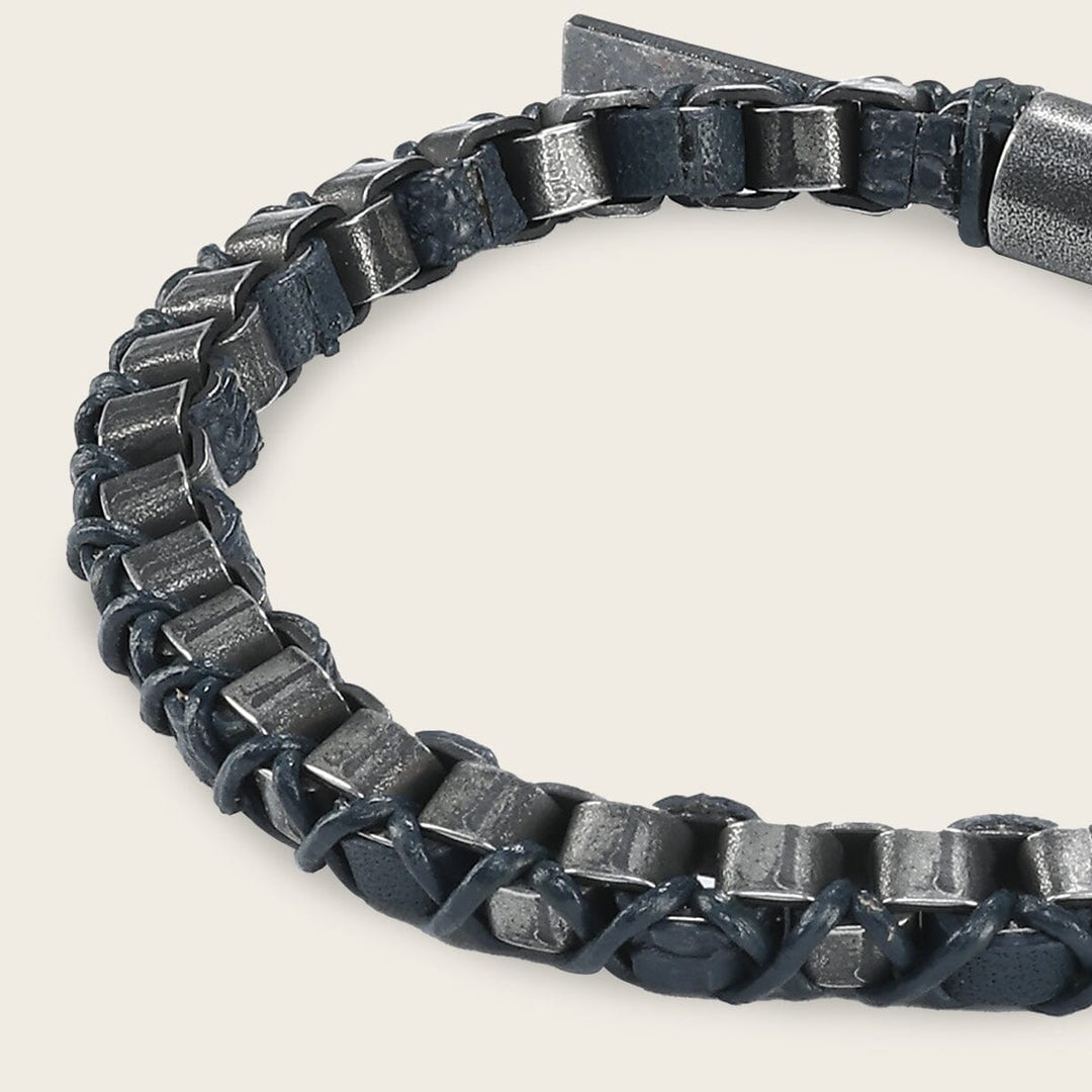 Pulsera en piel genuina de lizard para caballero Joyería 