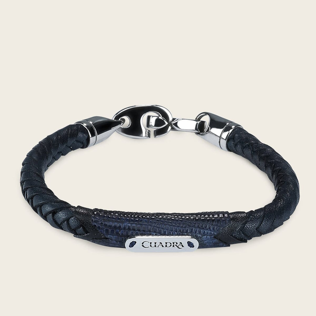 Pulsera para caballero en piel genuina de lizard Joyería 