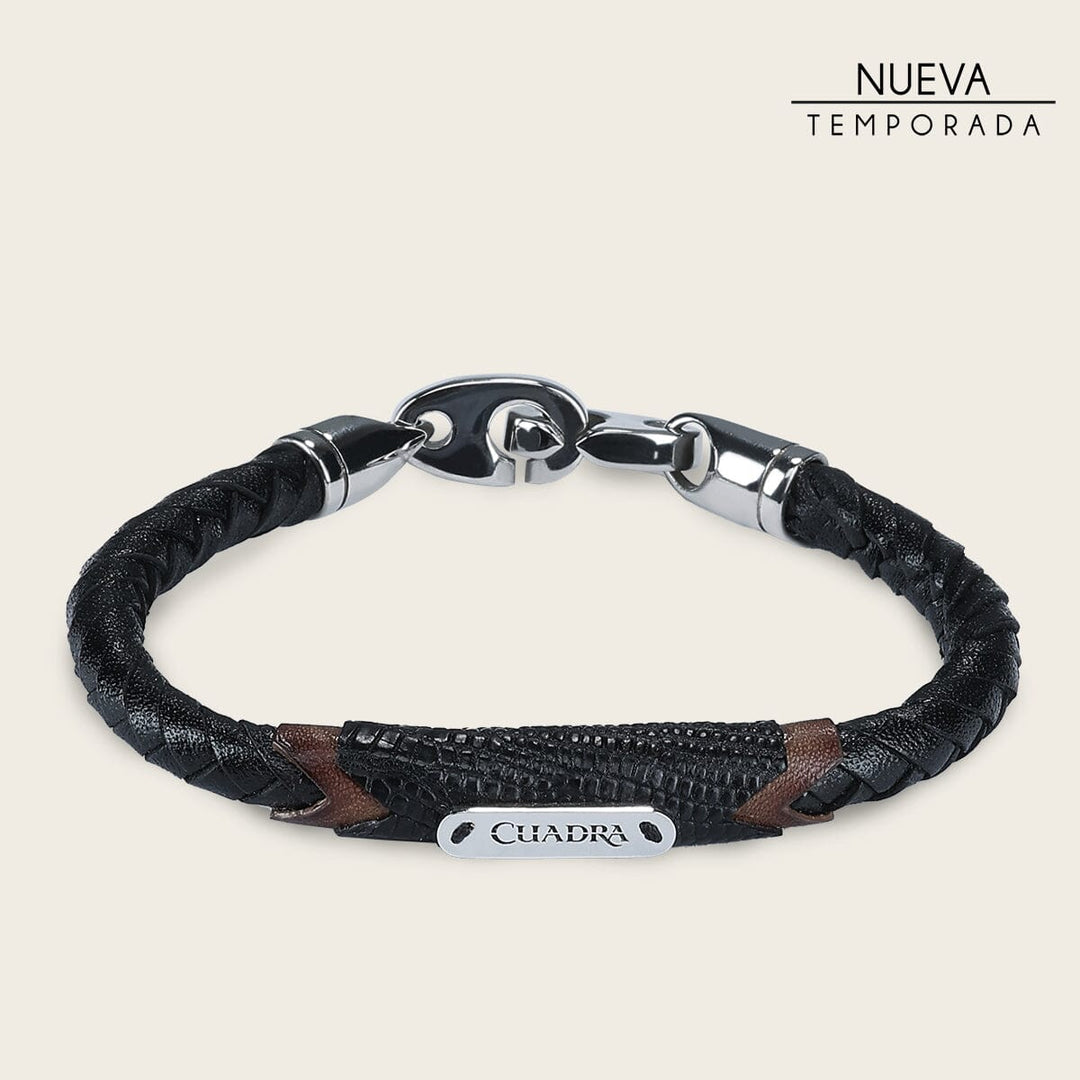 Pulsera para caballero en piel genuina de lizard Joyería 