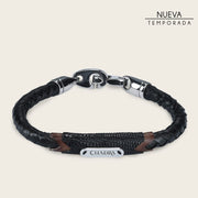 Pulsera para caballero en piel genuina de lizard Joyería 