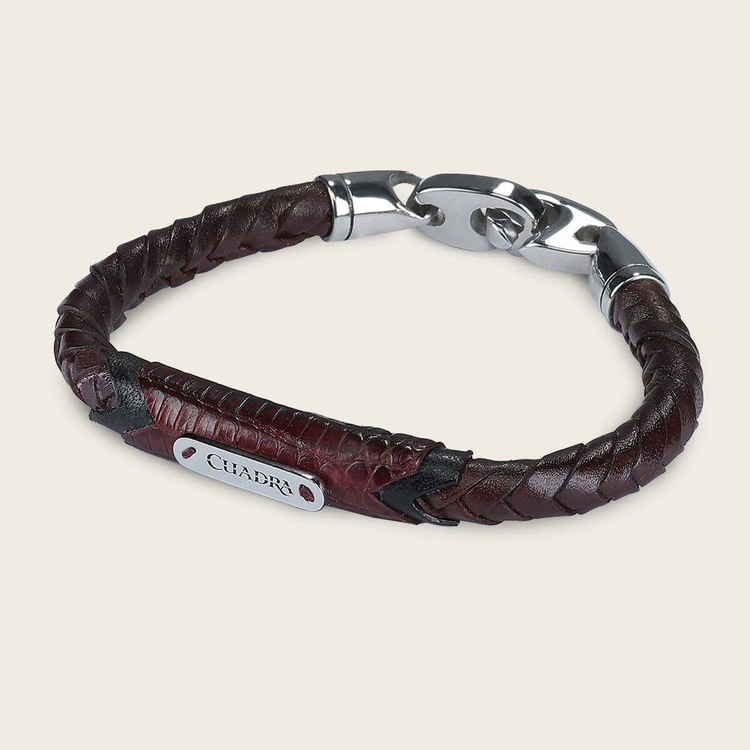 Pulsera para caballero en piel genuina de lizard Joyería 