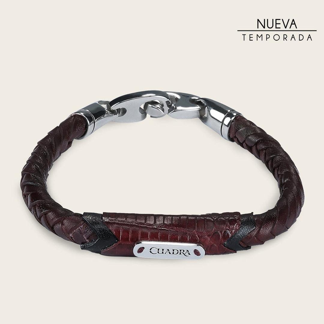Pulsera para caballero en piel genuina de lizard Joyería 