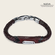 Pulsera para caballero en piel genuina de lizard Joyería 