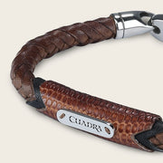 Pulsera para caballero en piel genuina de lizard Joyería 