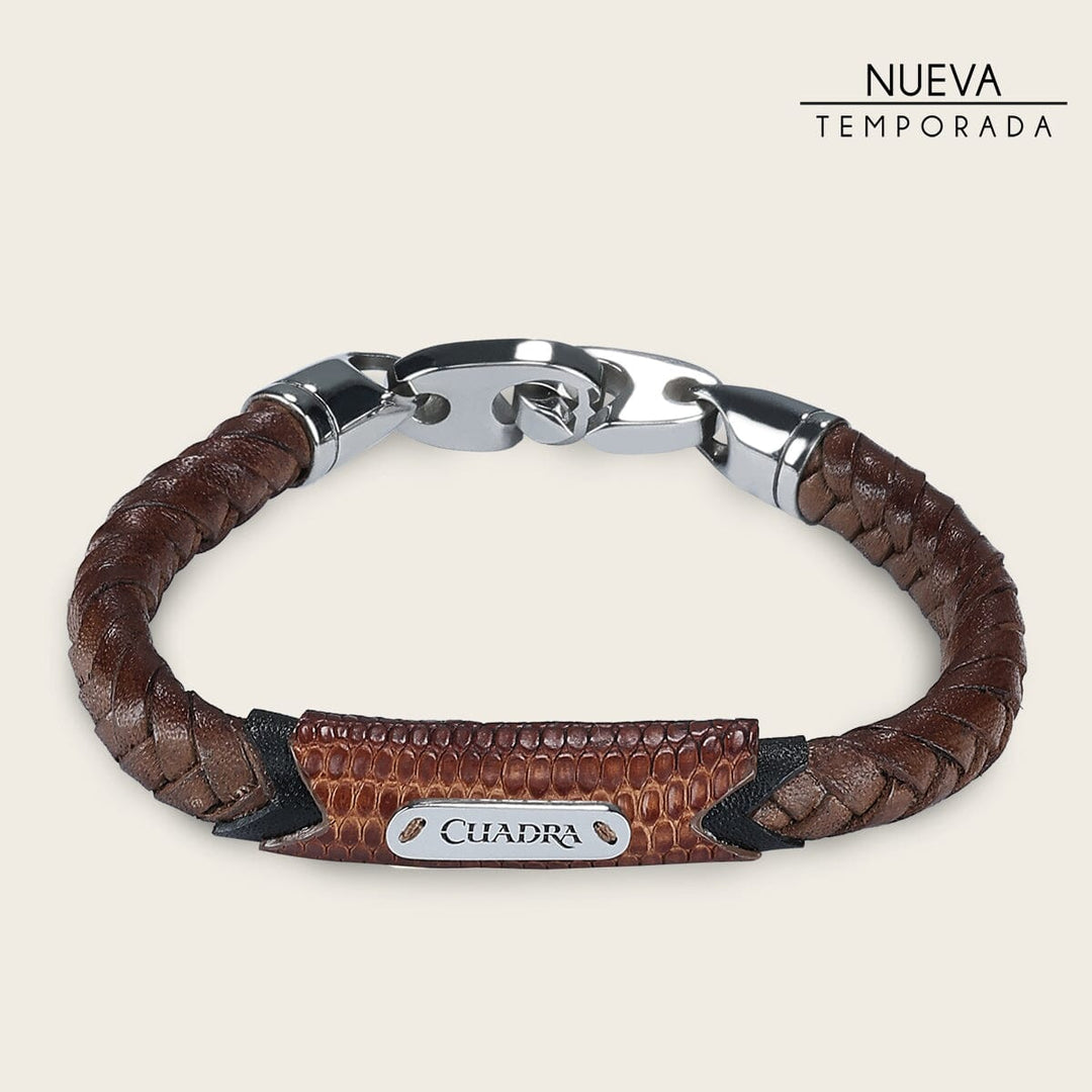Pulsera para caballero en piel genuina de lizard Joyería 