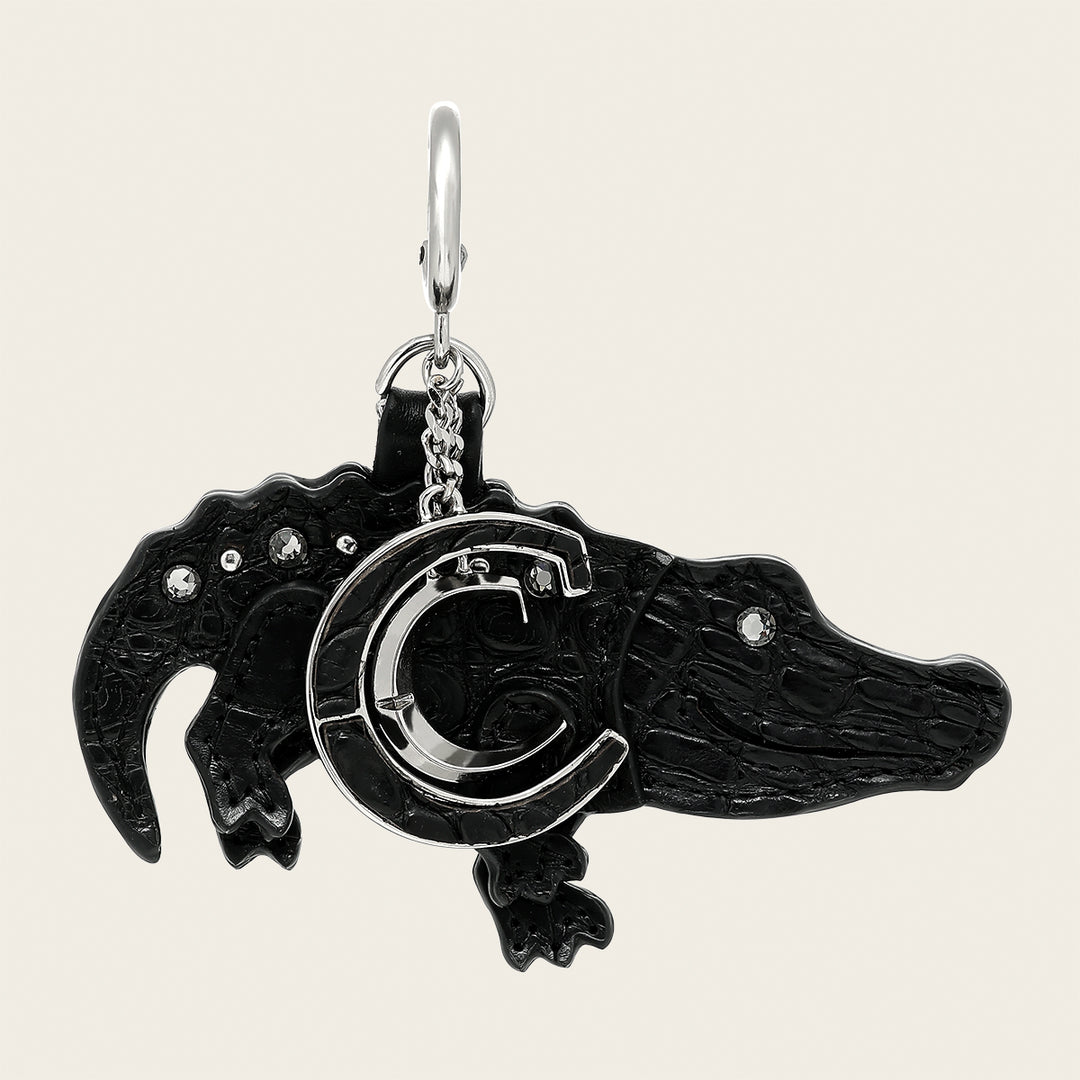 Charm de aligator en piel genuina de alligator para dama