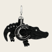 Charm de aligator en piel genuina de alligator para dama