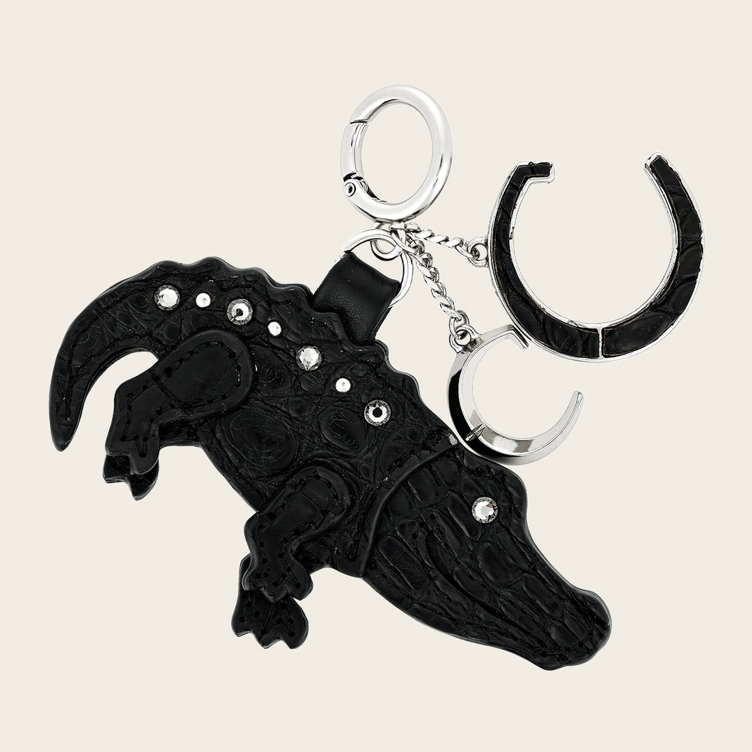 Charm de aligator en piel genuina de alligator para dama