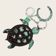 Charm de tortuga en piel genuina de pitón para dama