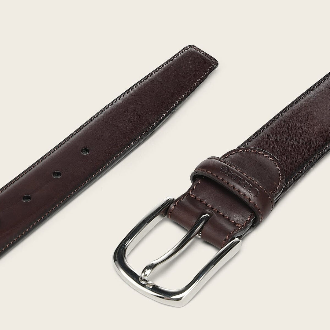 Cinturón de vestir en piel genuina para caballero Cinturones 