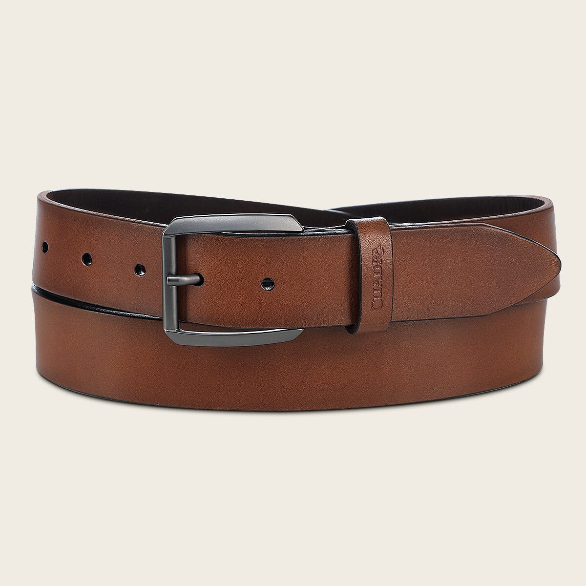 Cuadra Cinturon Cinturón Para Caballero En Piel Genuina – México