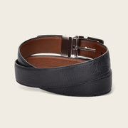 Cinturón reversible en piel genuina de venado Cinturones 