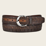 Cinturón casual en piel genuina de fuscus para caballero Cinturones 