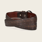 Cinturón casual en piel genuina de fuscus para caballero Cinturones 