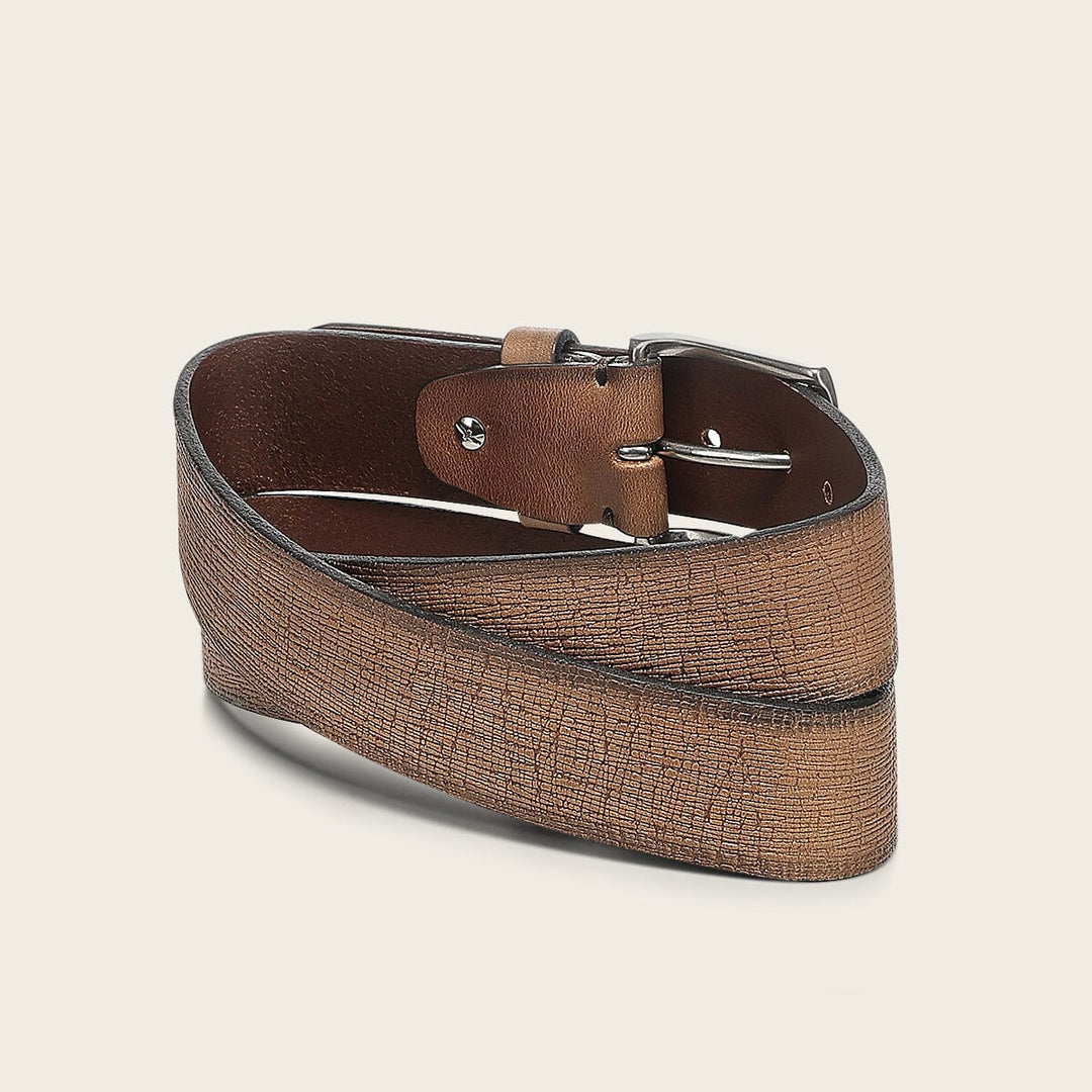 Cinturón de vestir en piel genuina para caballero Cinturones 