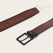 Cinturón de vestir reversible en piel genuina para caballero Cinturones 