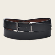 Cinturón de vestir reversible en piel genuina para caballero Cinturones 