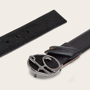 Cinturón de vestir en piel genuina de mantarraya para caballero Cinturones 