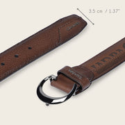 Cinturón casual en piel genuina de venado para caballero Cinturones 