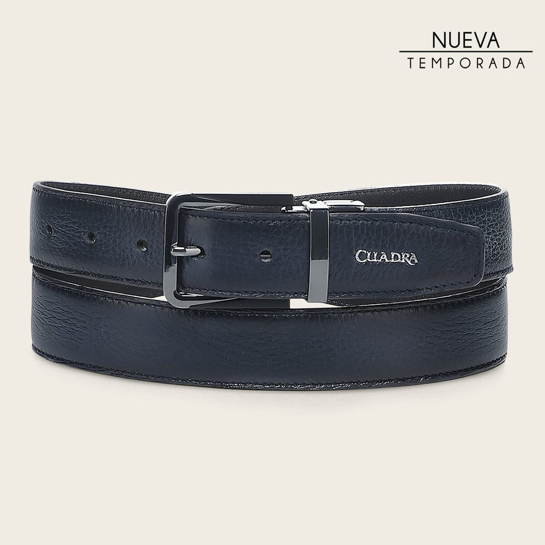 Cinturón de vestir en piel genuina de venado para caballero Cinturones 