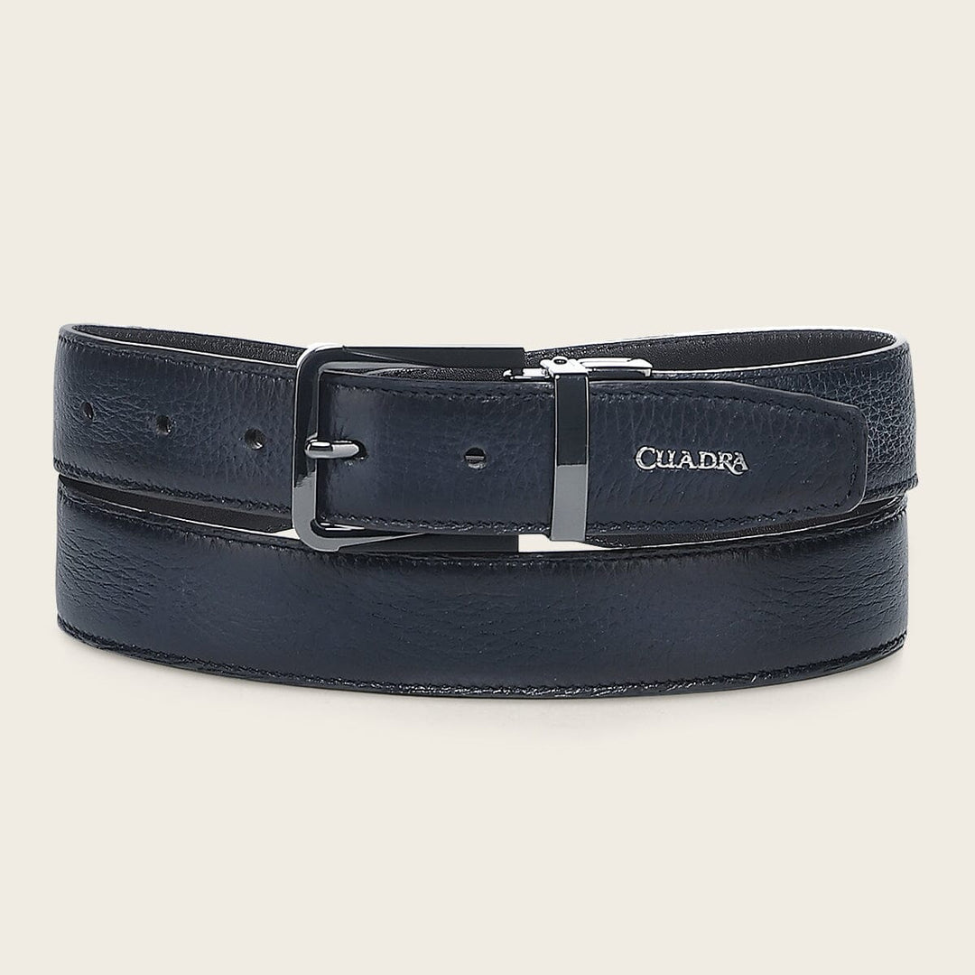 Cinturón de vestir en piel genuina de venado para caballero Cinturones 