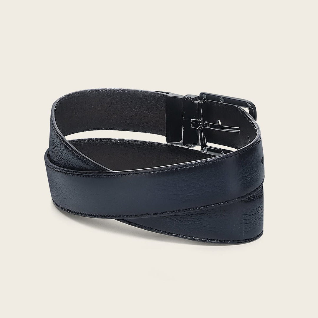 Cinturón de vestir en piel genuina de venado para caballero Cinturones 