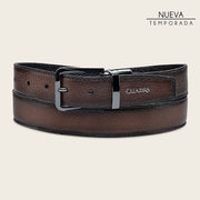 Cinturón de vestir en piel genuina de venado para caballero Cinturones 