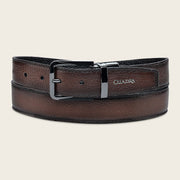 Cinturón de vestir en piel genuina de venado para caballero Cinturones 
