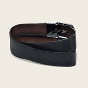 Cinturón de vestir en piel genuina de venado para caballero Cinturones 