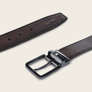 Cinturón de vestir en piel genuina de venado para caballero Cinturones 