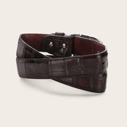 Cinturón casual en piel genuina de alligator para caballero Cinturones 