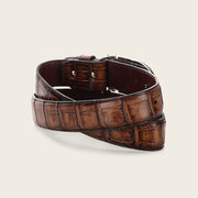 Cinturón casual en piel genuina de alligator para caballero Cinturones 