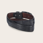 Cinturón casual en piel genuina de alligator para caballero Cinturones 